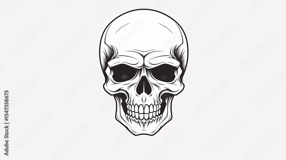 Obraz premium human skull