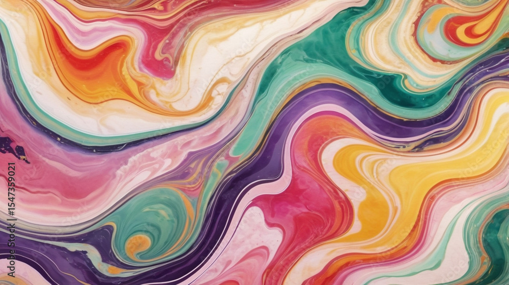 Obraz premium Marble acrylic seamless pattern, water texture, watercolor marble background. 