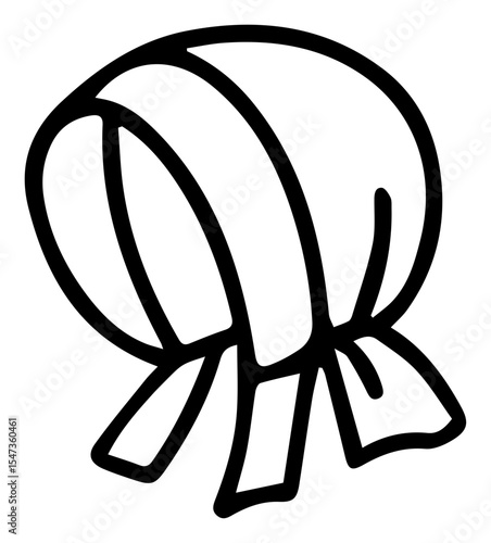 Simple head covering design for various artistic and creative projects