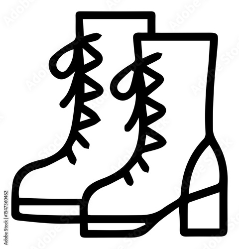 Stylish Lace Up Boots Ready to Step Out into the World of Fashion