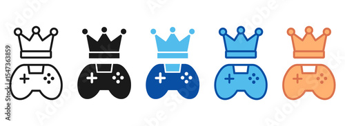 Gaming  Icon Set Multiple Style Collection