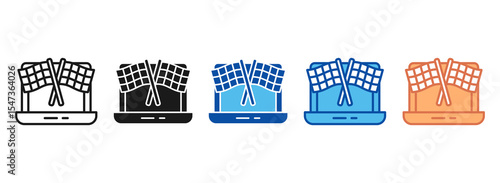 Start Icon Set Multiple Style Collection