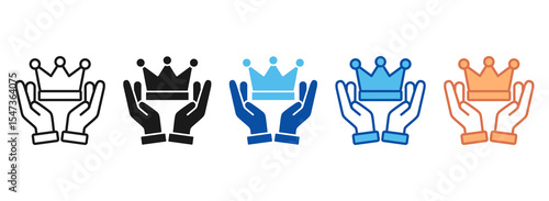 Loyalty Icon Set Multiple Style Collection