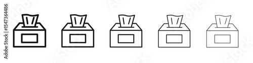 Wipes pack icon flat illustration set logo