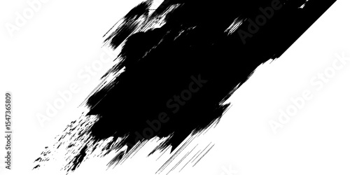 Rough Brush Stroke Background – Modern Artistic Ink Splash Illustration.