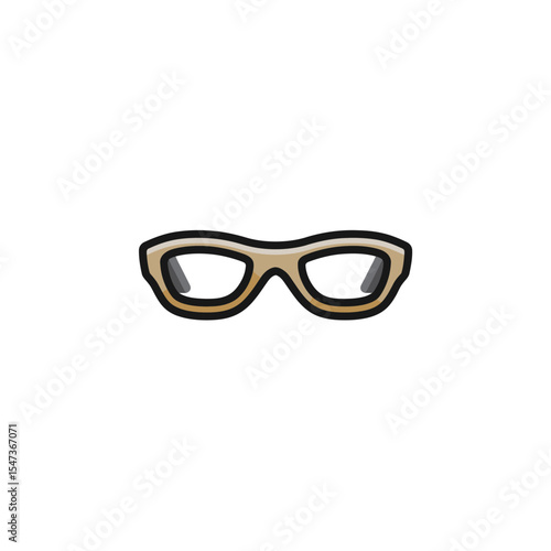 Eyeglasses vector display eyewear optical fashion isolated white background