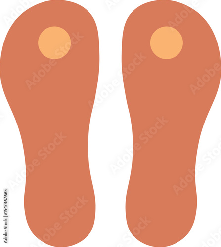 Wooden Japanese sandal design. Japanese traditional footwear