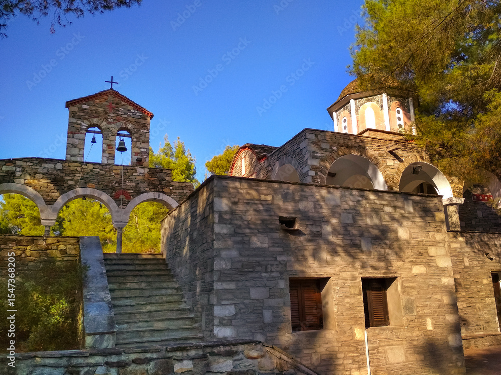 Fototapeta premium Vourvourou Saint Theonas Church, Greece
