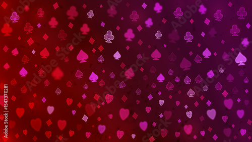 The Abstract poker blurred pattern.