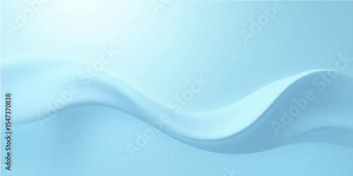 Abstract blue wave background with flowing lines and digital design elements