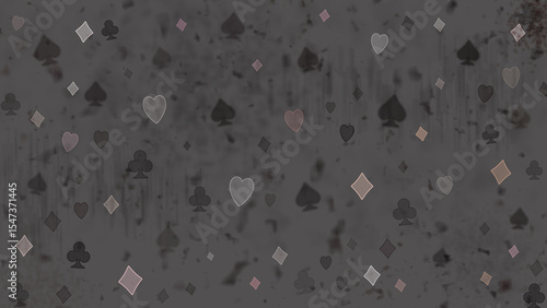The Abstract poker grunge blurred pattern.