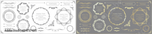 Fashionable frame. Design template. A set of gorgeous foreheads.
