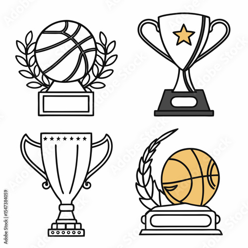 Wallpaper Mural Basketball trophy awards winning championship tournament Torontodigital.ca