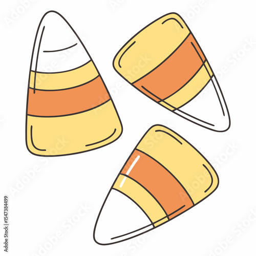 Three delicious candy corn halloween treats