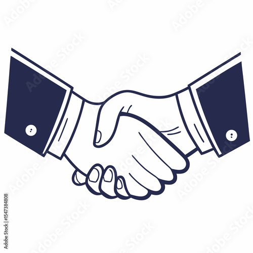 Business handshake agreement partnership deal success