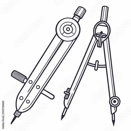 Drawing compass set geometry tools school supplies