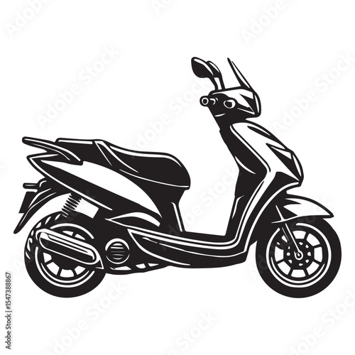Scooter Bike Clipart Sublimation Design for Printing

