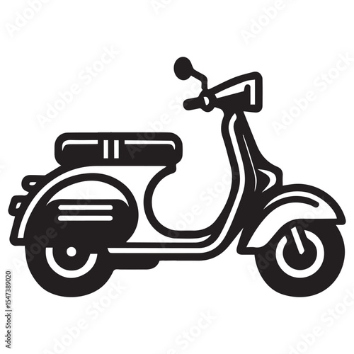 Scooter Bike Clipart Sublimation Design for Printing

