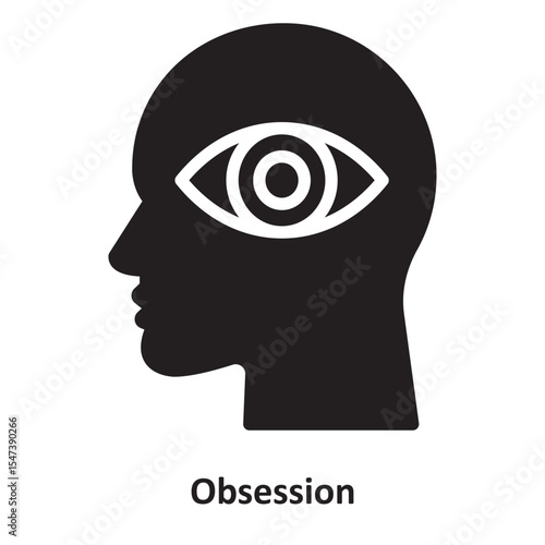 Obsession Vector Icon which can easily modify or edit