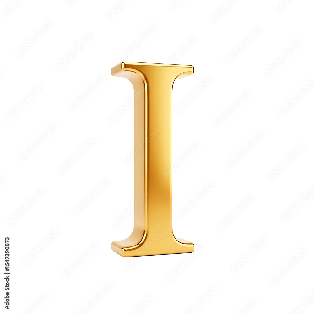 A shiny, golden, capital letter A shiny, golden, capital letter