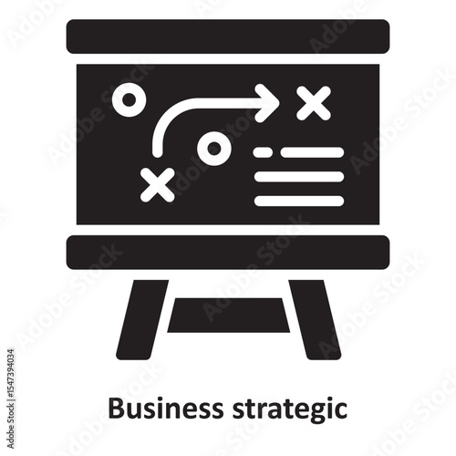 Business strategic Vector Icon which can easily modify or edit