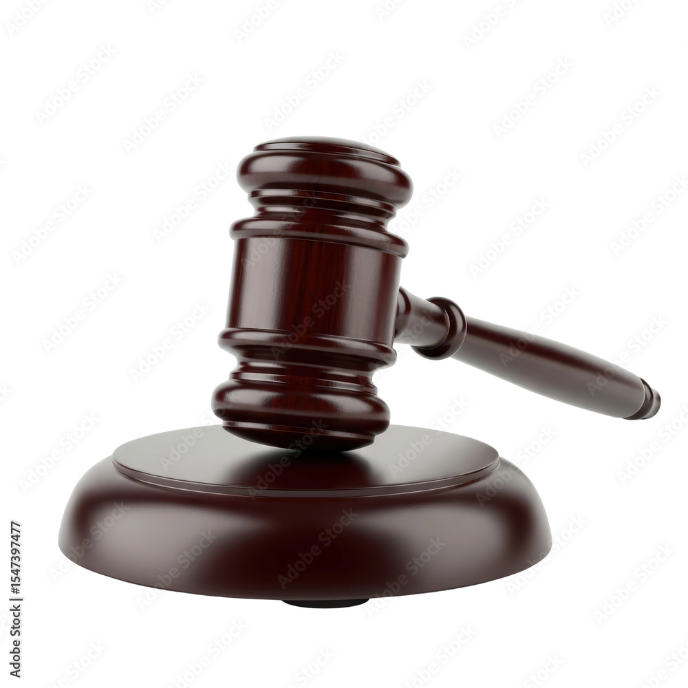 A classic wooden gavel rests on its matching sound block, symbolizing justice, authority, and decision making in legal, judicial, and auction contexts. A classic wooden gavel rests on its matching sound block, symbolizing justice, authority, and decision making in legal, judicial, and auction contexts.