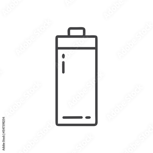 Rechargeable Battery Icon for Sustainable Energy Content, Environmental Websites, Educational Materials on Energy Conservation and Green Technology Presentations
