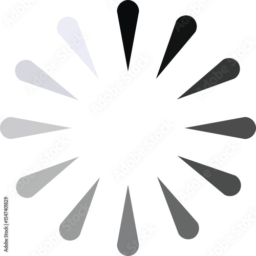 Plakat Simple loading icon design. Loading bar icon design.