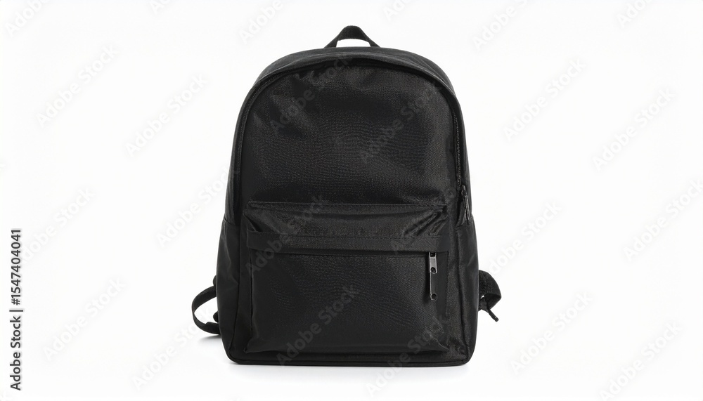 black backpack isolated on white background black backpack isolated on white background