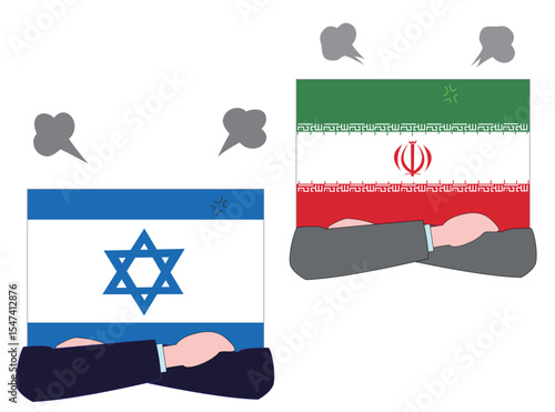 イスラエルとイランとの外交の状態を表している。
