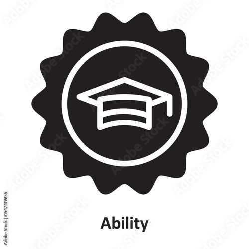 Ability Vector Icon which can easily modify or edit