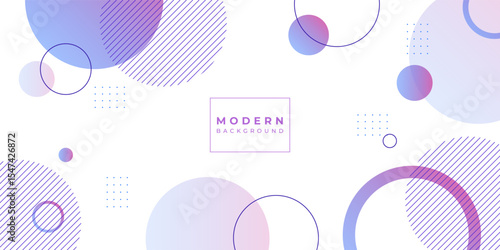Modern geometric background purple and blue gradations colorful shape ,simple design