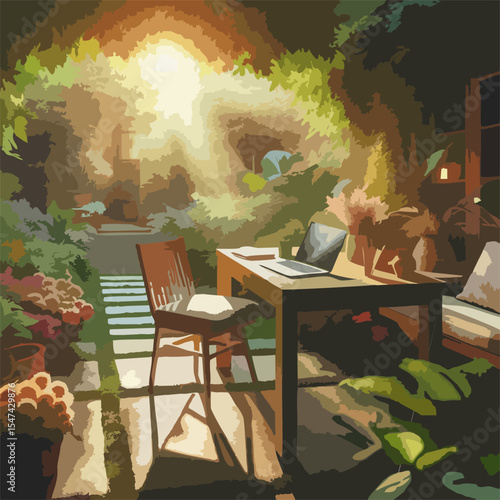 Peaceful Work From Anywhere Scene