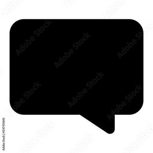 chat black glyph icon