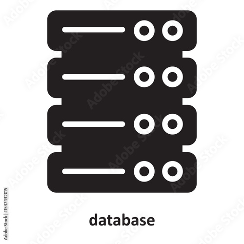 database Vector Icon which can easily modify or edit