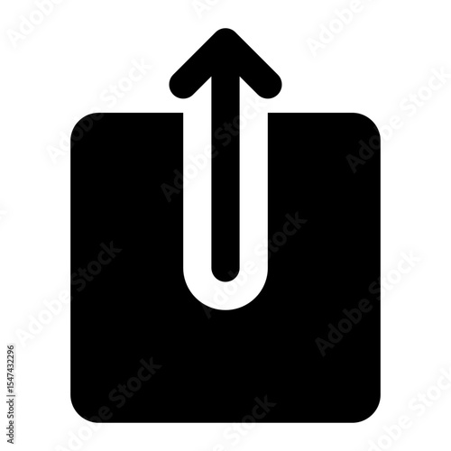 share button black glyph icon