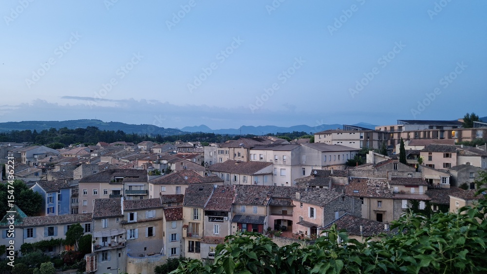 Fototapeta premium panoramic view of orange procence city, france
