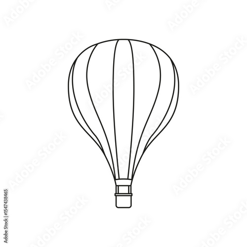 Air balloon vector icon. aerostat illustration sign. Ballon logo. Air balloon web icon.