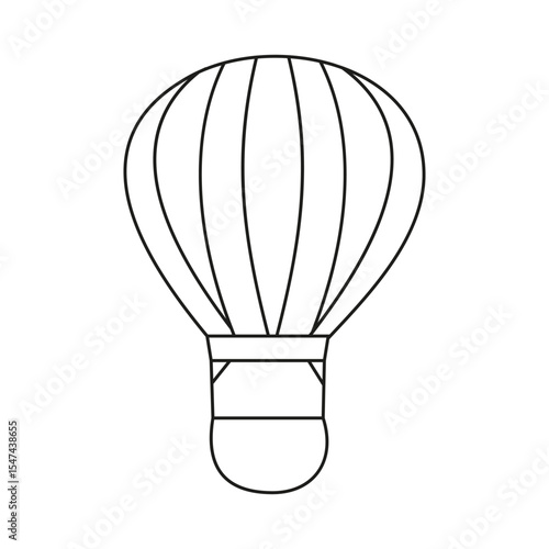 Air balloon vector icon. aerostat illustration sign. Ballon logo. Air balloon web icon.