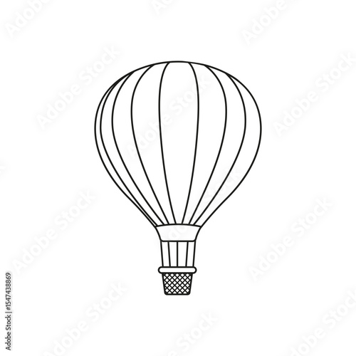 Air balloon vector icon. aerostat illustration sign. Ballon logo. Air balloon web icon.
