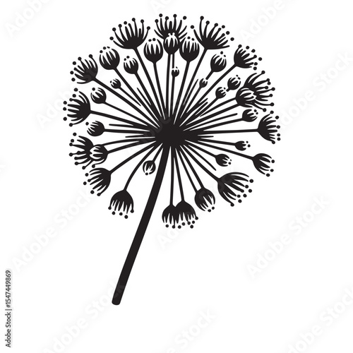 Allium Flower SVG