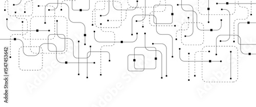 Digital tech motherboard texture design. Creative idea banner concept for internet technology. Software coding. Engineering concept for poster, cover, banner, header, web, presentation template