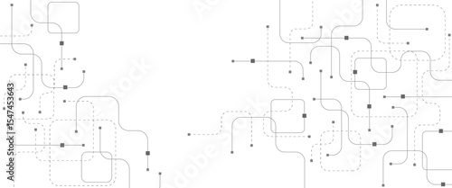 Technology abstract background with circuit board texture. Creative idea AI banner. Internet technology. Tech concept for poster, header, web banner, website, presentation.