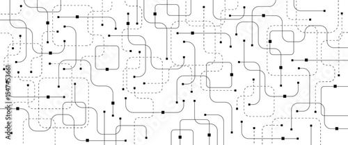 Motherboard technology abstract texture design. Creative idea AI banner concept for internet tech. Software coding. Digital concept for poster, cover, banner, header, web, presentation template