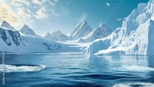 Wallpaper Mural Majestic Whales Leap in Antarctic Paradise Torontodigital.ca