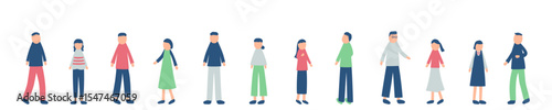 使いやすい人々のイラストセット