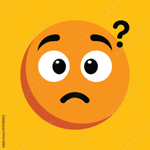 Confused Emoticon with Raised Eyebrow