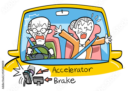 アクセルとブレーキを踏み間違える