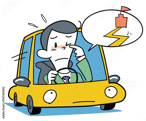 睡眠不足の状態で運転する-危険運転