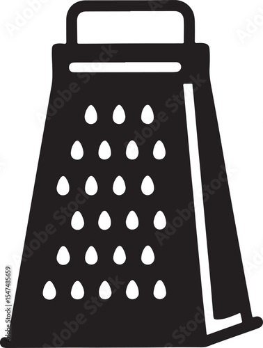 grater silhouette, black and white silhouette, vector and illustration